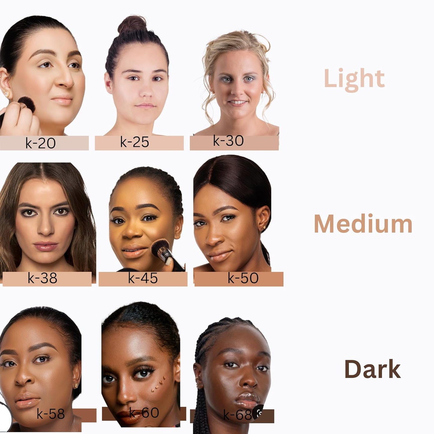 Soft Matte Powder Plus Foundation - Light Weight Face Powder With A Matte Natural Finish For A Full Coverage Effect, Hides Impecfection And Even Complexion For Up To 24HR Stay. k-45