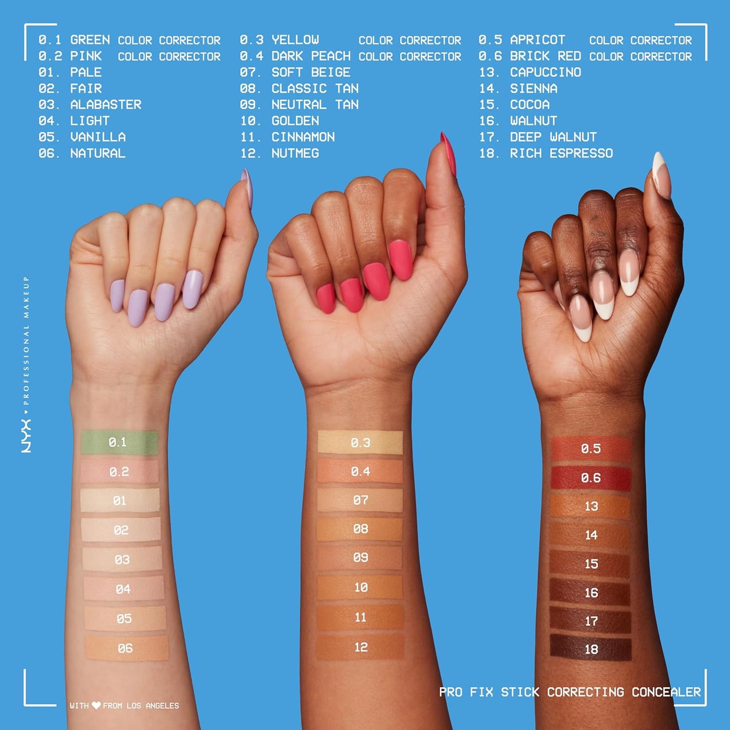 NYX PROFESSIONAL MAKEUP Pro Fix Stick Correcting Concealer, Buildable Medium Coverage Concealer Stick - Natural
