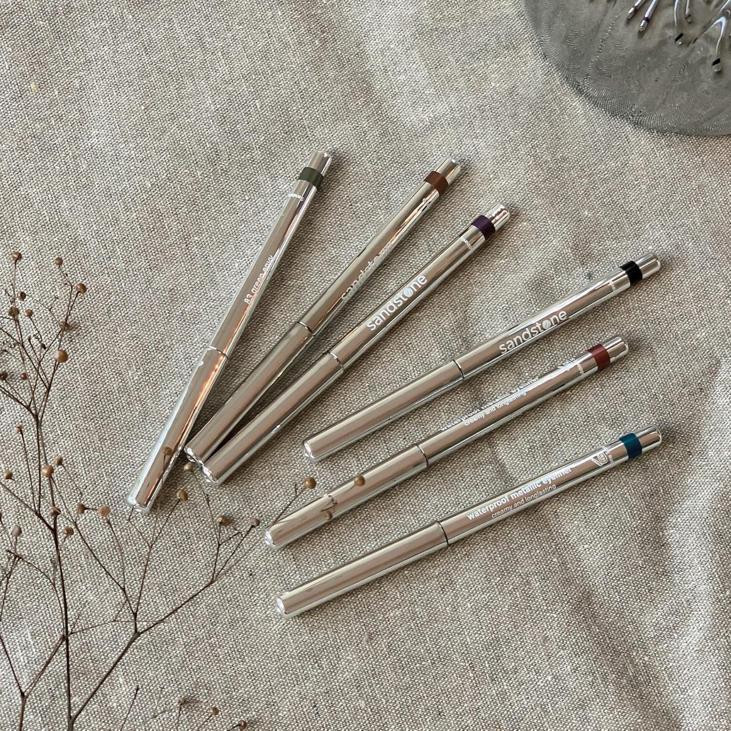 Hypoallergenic Waterproof Eyeliner - Fragrance Free Metallic Eye liner - Vegan and Cruelty Free Eye Pencil - Eyeliner Pencil for Sensitive Eyes (Purple Space)