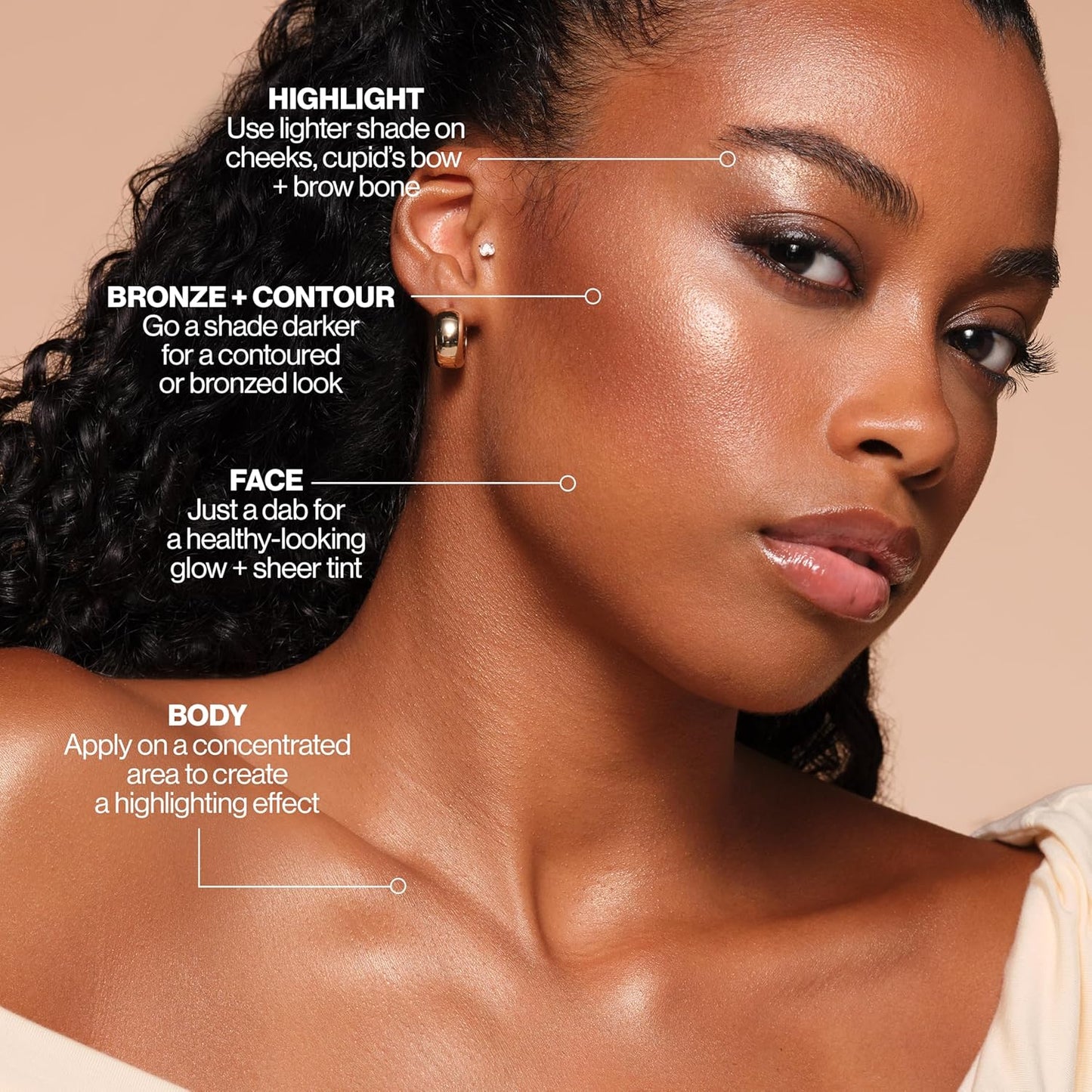 Revlon ColorStay Face & Body Glow Lotion, Hydrating Moisturizer, 24HR Hydration, Illuminating Luminizing Shimmer, 110 Glow Through It