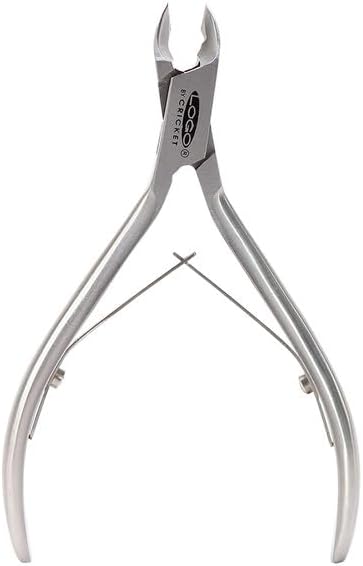 Cricket Logo Pro Acrylic Nipper and Cuticle Pusher Nailcare Set for Professional Trimmer Cuticle Remover, Luxury Fine Sharp Tip, Stainless Steel