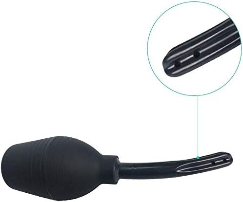 Abyclean 2 Pack Anal Douche Enema Bulb Vaginal Douche Enema Cleaner for Women’s or Man’s Health (310ml Black)