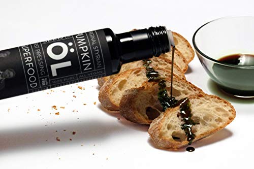 Schlacher & Söhne Styrian Pumpkin Seed Oil: 100% Pure, Cold Pressed, Non GMO, Gluten Free, Vegan, May Helps in Hair Growth, Made in Austria - 100 ml, 3.3 FL OZ (2 Pack)