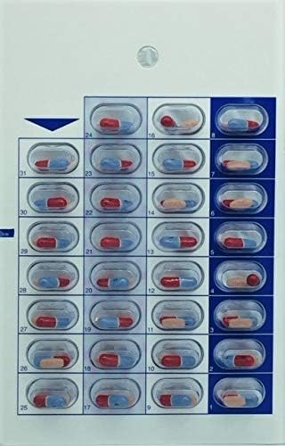 96 Cards 96 Blisters for 31 Day Monthly Cold Seal Pill Storage, Summer Camps, Pharmacists, Cargivers (96)