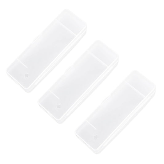 3pcs Razor Travel Case, Transparent Portable Shaver Storage Box Manual Razors Protector Cover Box Universal Safety Razor Holder Organizer for Travel or Home Storage