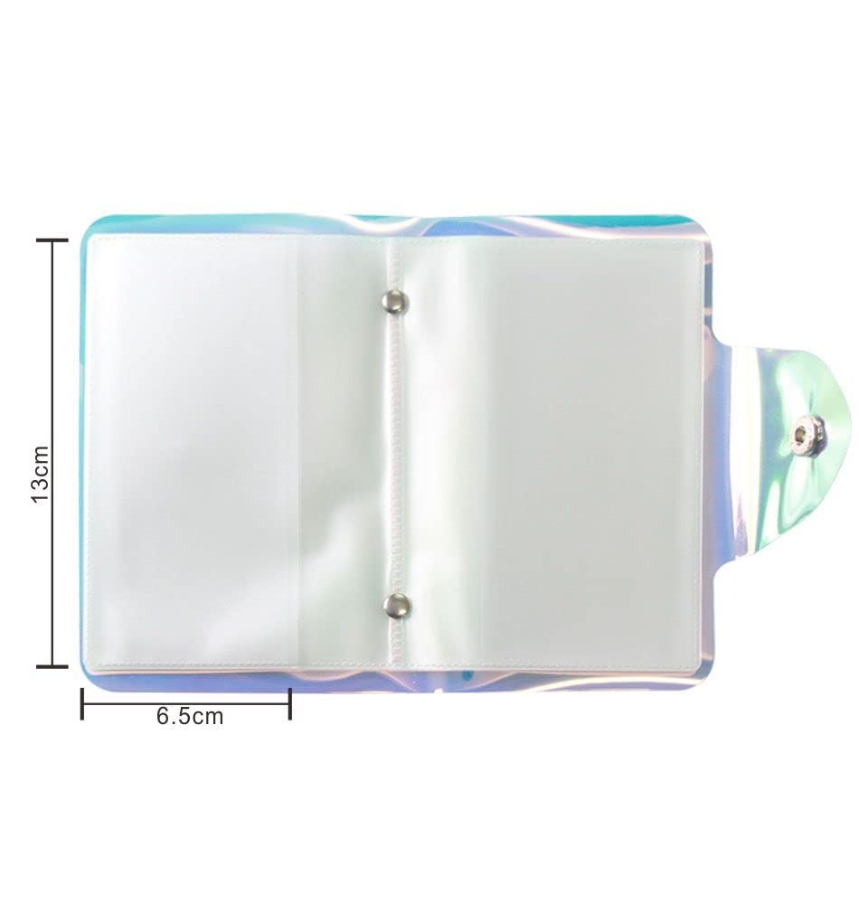 VNC 20 Slots Stamping Nail Art Light Blue Nail Art Stamp Plate Collection PVC Clear Color Image Plate Organizer for 6X12cm Size Stamping Plate Collection