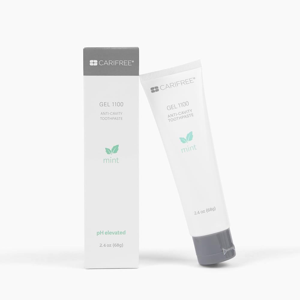 CariFree Gel 1100 (Mint) Anti-Cavity Fluoride Toothpaste with Nano Hydroxyapatite, Cavity Prevention and Enamel Protection, Dentist Recommended for Kids and Adults, 2.40 oz.