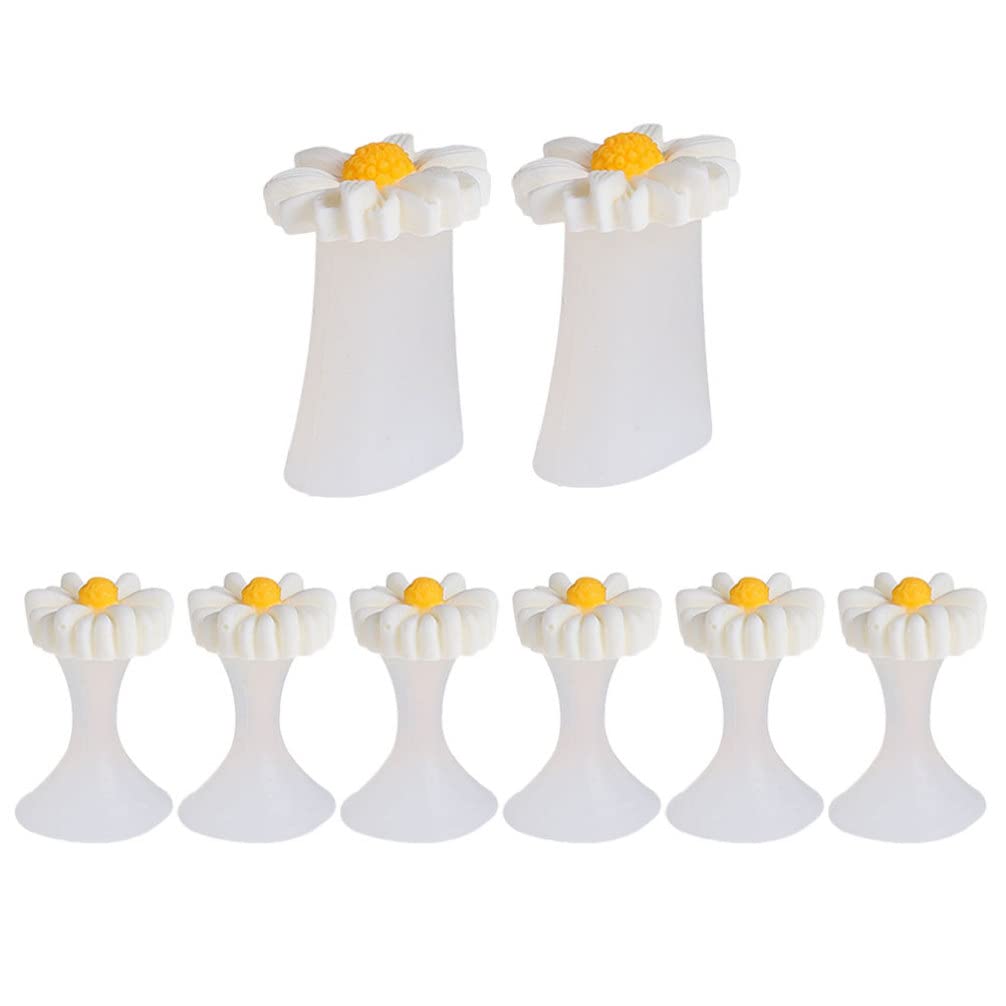 Beaupretty Toe Separator Bunion Corrector 8 Pieces Nail Polish Guards Nail Polish Protector Silicone Flower Shape Toe Spacers Divider Toe Spreader Pedicure Tools Toe Separator Bunion Corrector