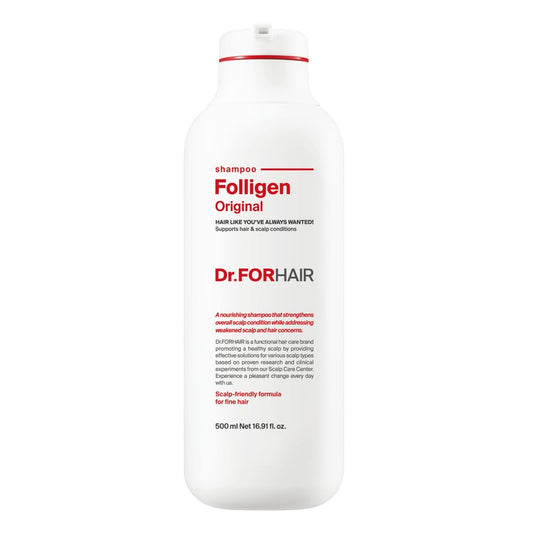 Dr.FORHAIR Folligen Shampoo | Korean Hair Care | Clarifying, Anti Dandruff, Scalp | For Hair Thickening & Fuller Looking, 16.91 fl oz