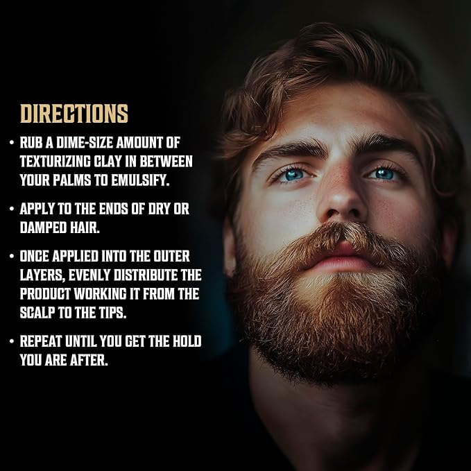 Viking Revolution Spiced Vanilla Hair Clay for Men - Matte Finish, Texturizing Clay Pomade for Men with Jojoba Oil and Vitamin E - Effortless Hair Styling Cream - Strong Hold, Natural Finish (2 oz)