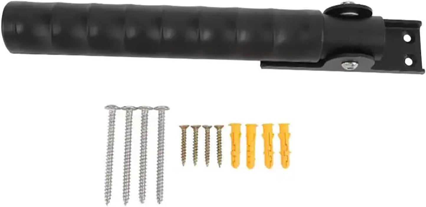 2 Pack Doorway Flip Up Grab Bar - 9" Auxiliary Support Grip Handle, 300 LBS Weight Capacity Stair Assist Handrail, Anti-Slip Design for Elderly Handicap, Easy Installation Home Safety Aid