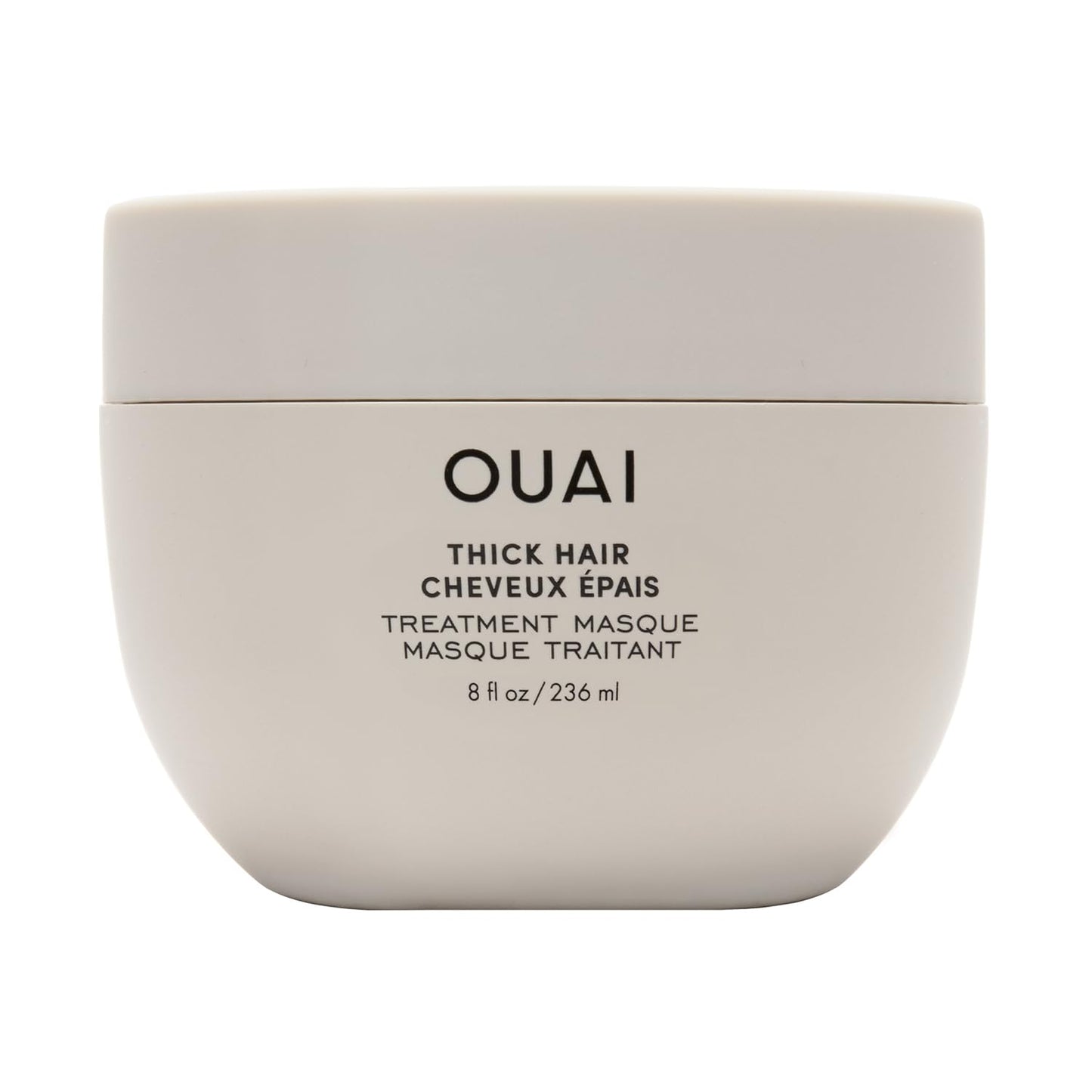 OUAI Thick Hair Mask - Deep Conditioning Hair Mask with Almond Oil, Olive Oil, & Hydrolyzed Keratin to Restore Damaged Strands - Phthalate & Paraben Free (8 fl oz)