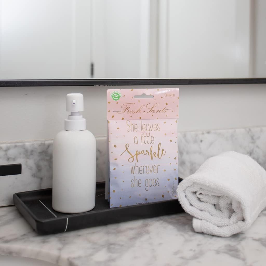 Willowbrook | Fresh Scents Scented Sachet Packet | Little Sparkle | Air Freshener Bags for Drawers, Closets, Cars | 6 Pack | Long Lasting Home Fragrance