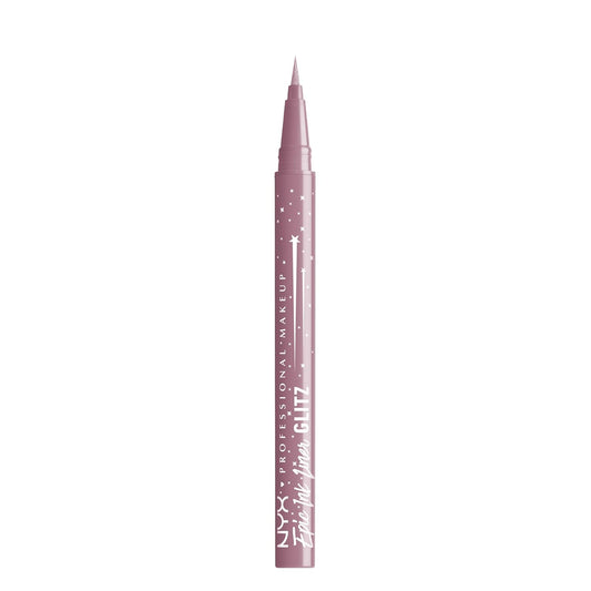 NYX PROFESSIONAL MAKEUP Epic Ink Glitz Liner, Waterproof Metallic Liquid Eyeliner with Vegan Formula - Shimmer Stitch (Shimmer Mauve Purple)