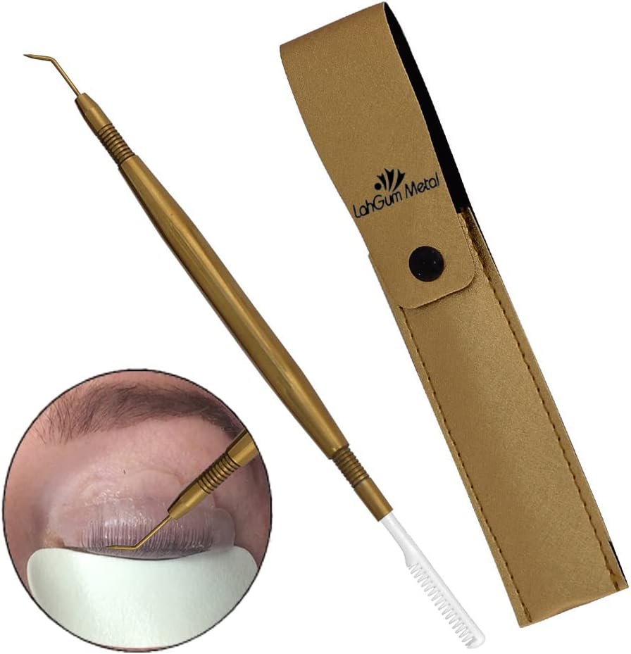 Separation Eye lash Separator Tool Pro Lash Lift Tools and Tint Kit Professional Lifting - Lashes Separater Perm Extension Separating Comb Tinting Lifter Eyelashes Seperator Supplies Silver Steel
