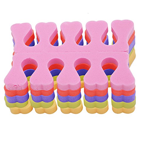 KADS 5pair/set Foam Nail Toe Separator 5 Colors Nail Art Tools