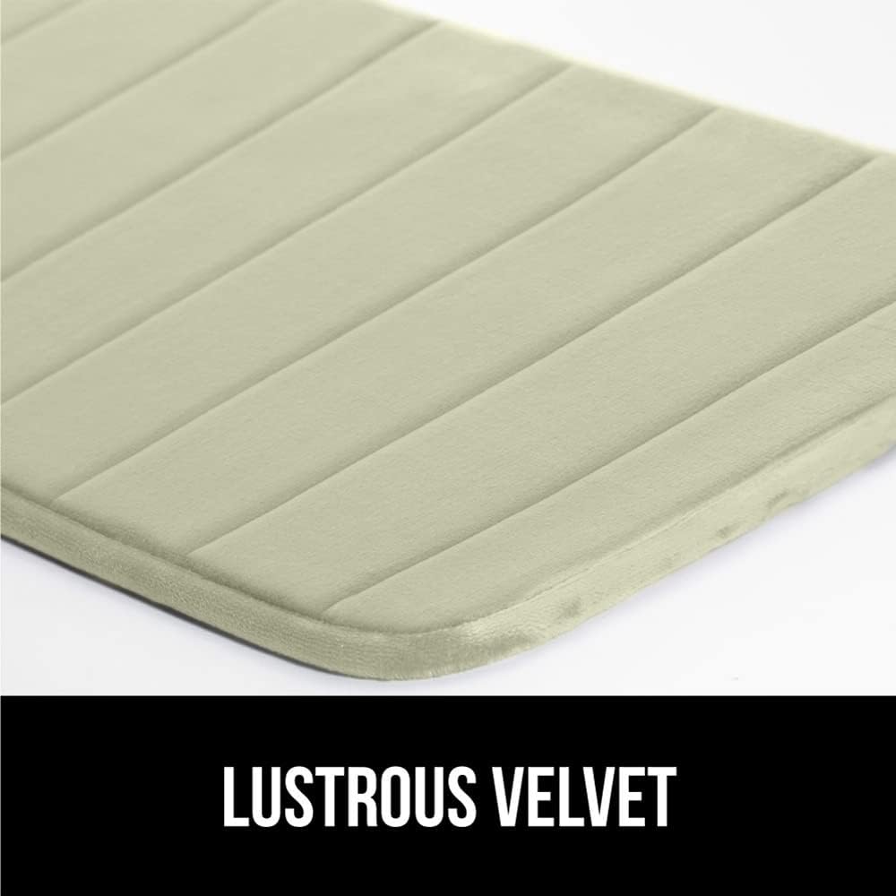 GORILLA GRIP Memory Foam Bath Mat, Soft Absorbent US Designed Bathroom Rug, Gripping Dots Machine Washable Bathmat, Cushioned Floor Mats, Shower Sink Rugs Room Décor Accessories, 24x17 Sage