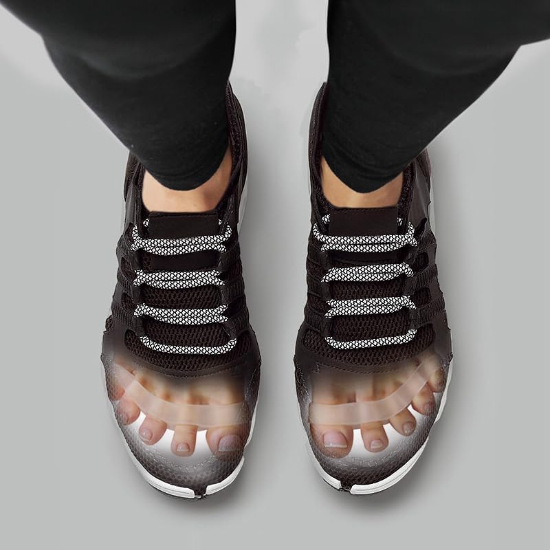 Awesome Toes Spacers & Separators, Fast Pain Relief from Hammertoe & Bunions, Two Pairs in Stylish Wooden Box, Latex-Free Rubber Toe Stretchers Used for Walking, Running & Yoga Practice