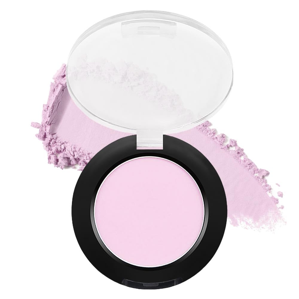 Single Nude Pink White Matte Eyeshadow,Monochrome Eye Shadow,Apply Makeup Easily,Matte Pressed Powder Single Eyeshadow,24 Hour Eye Makeup Longwear Waterproof