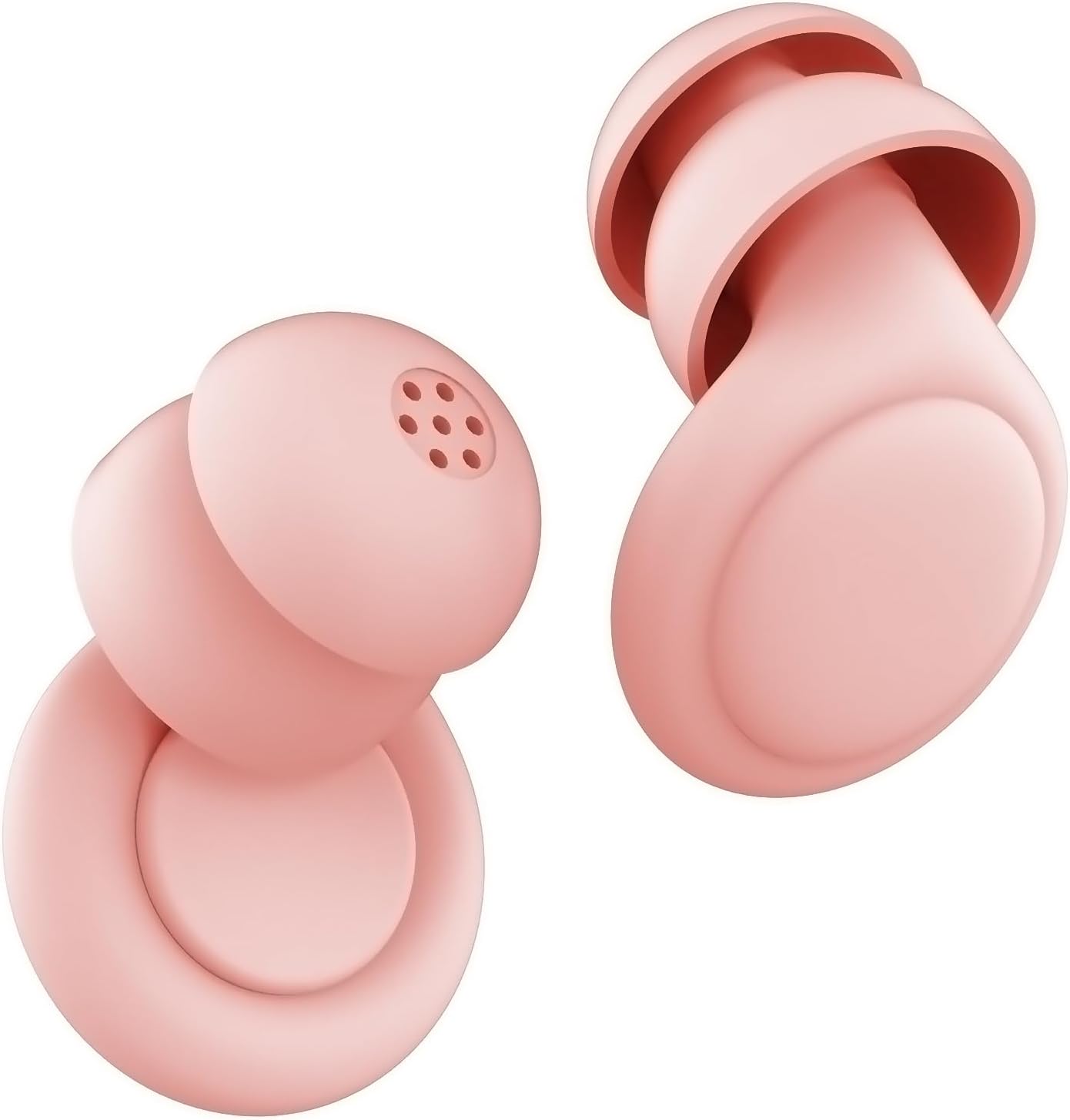 2 Noise Cancelling Ear Plugs, Beinkap Sleeping Earplugs with 12 Silicone Soft Reusable Ear Tips for Social Gatherings, Work, Sleeping, Concerts, Parenting, Conversation, 28 dB Noise Reduction