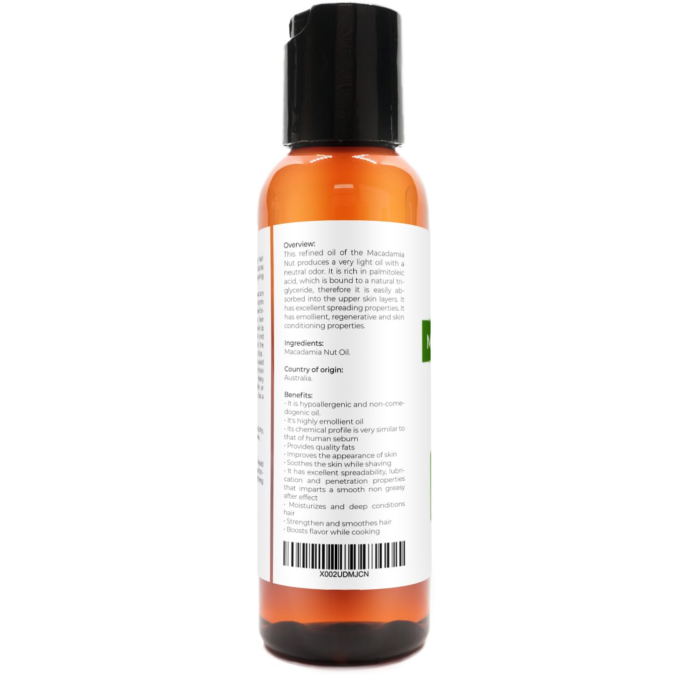 velona Macadamia Nut Oil 2 Fl Oz | 100% Pure and Natural Carrier Oil | Refined, Cold pressed | Cooking, Skin, Hair, Body & Face Moisturizing | Use Today - Enjoy Results