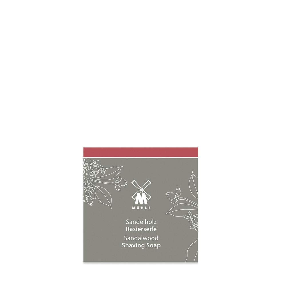 MÜHLE SHAVE CARE Shaving Soap - Sandalwood Luxury Shaving Soap for Men, Rich Lather, Lightly Scented,65g