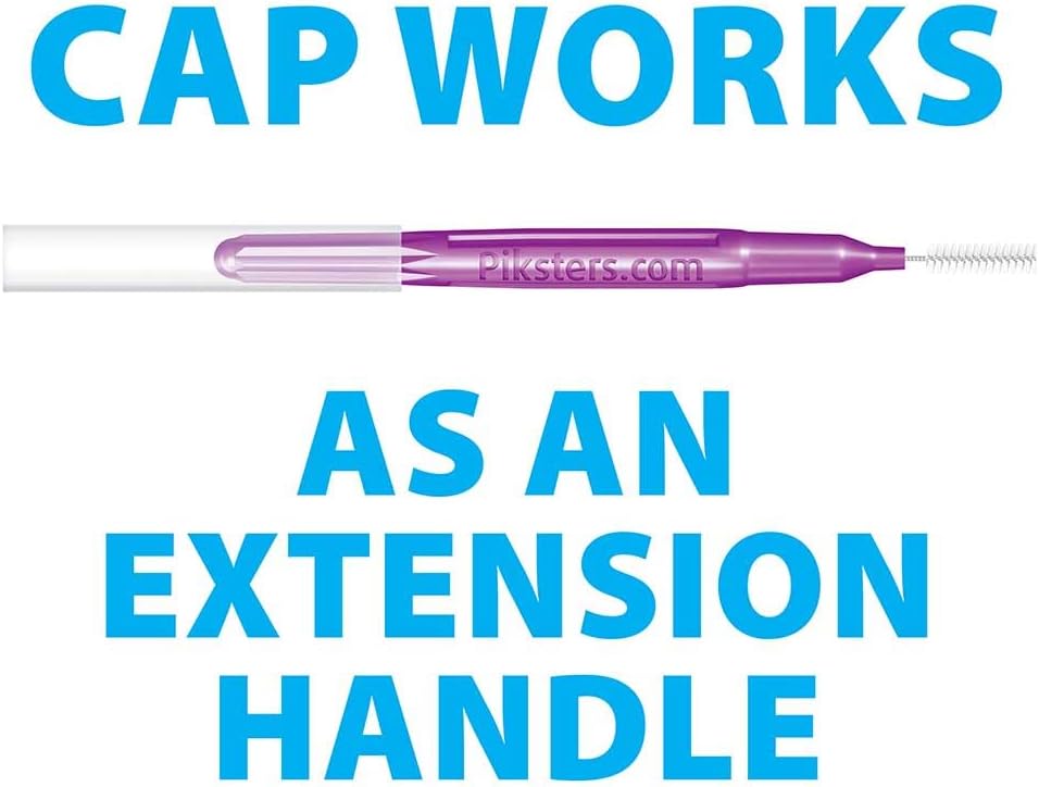 Piksters Interdental Brushes, 40 pk, Size 1, Interdental Tooth Brush for Tight Gaps, Gum Soft Bristles for Plaque Removal, Safe for Braces