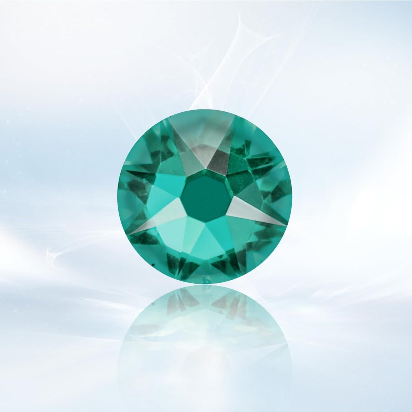 Novani Green Zircon Rhinestones 1440pcs Flat Back Round Rhinestone Style 2088 Sparkly Crystal Gemstones for Nail Art and Crafting SS20,4.6-4.8mm