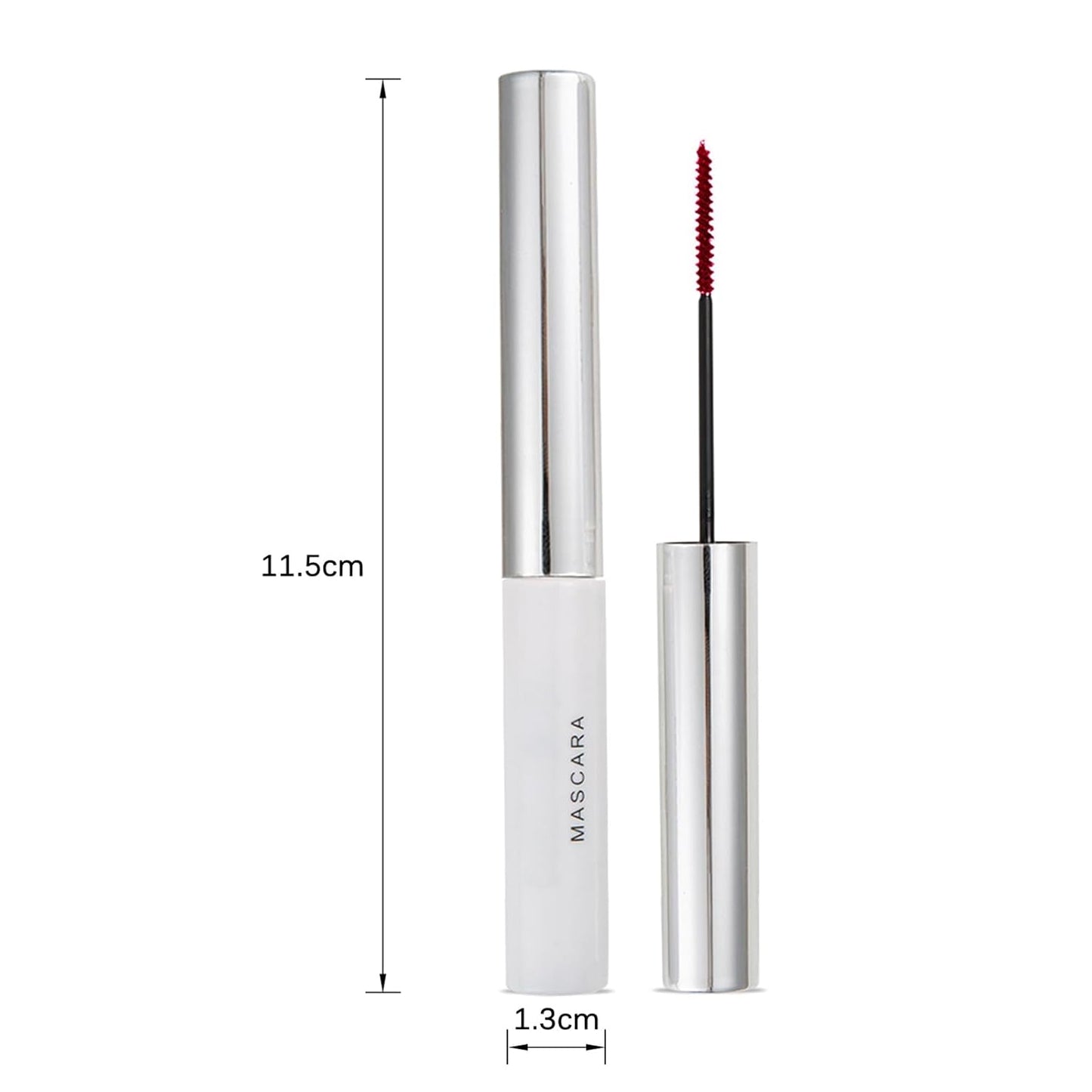 Waterproof Mascara for Eyes White Black Brown Purple Long-lasting colored Mascara Eye Makeup Fast-Dry (Dark Red, 0.17 Fl Oz)