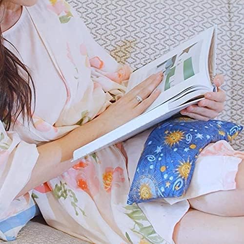 Nature's Approach - Basic Herb Pack Rice Heating Pad Microwavable Reusable Heat Pack with Herbal Aromatherapy Fill, Freezer and Microwave Safe for Hot and Cold Therapy, 2 Pack Celestial Indigo