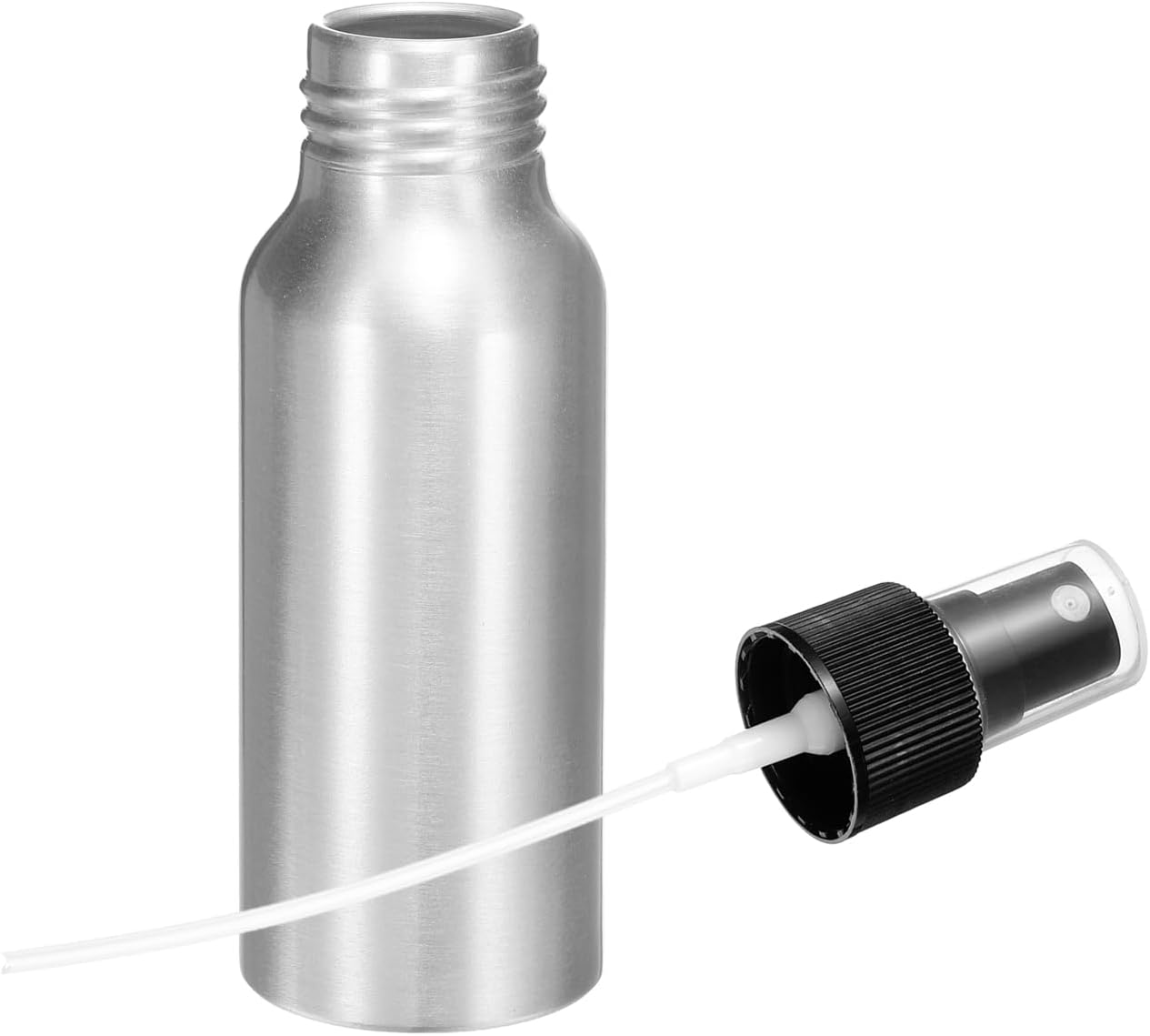 HARFINGTON Aluminum Fine Mist Spray Bottles 60ml/2.03oz Metal Small Liquid Alcohol Refillable Travel Container with Black Plastic Nozzle Cap for Perfume Skincare Cosmetic Storage Bottle