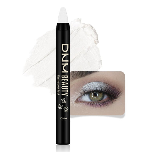evpct Pearl White Shimmer Cream Eye Shadow Brightener Sticks Set for Eyes, White Shimmery Matte Pencil Eye shadow Applicator Stick Pen Palette Makeup Waterproof sombras en crema para ojos 01#