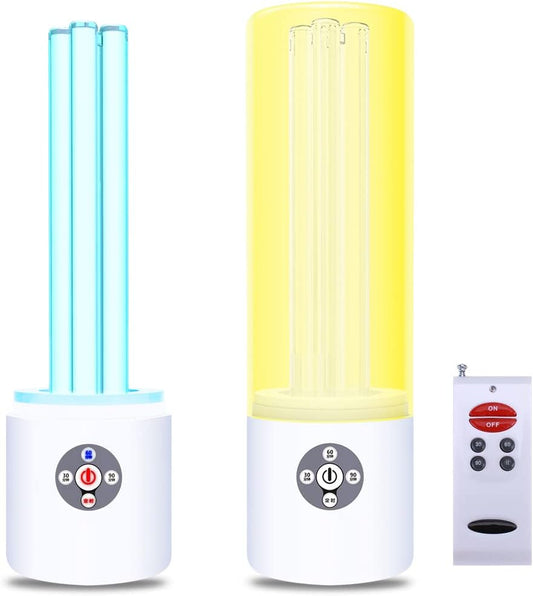 UV Light Sanitizer, 55w 254nm UVC Lamp for Room Surface Disinfection, Kills Bacteria Molds Dust Mites up to 750 sqft, Home/School/Hotel/Travel, 1Y Warranty (Gold Ozone Free)
