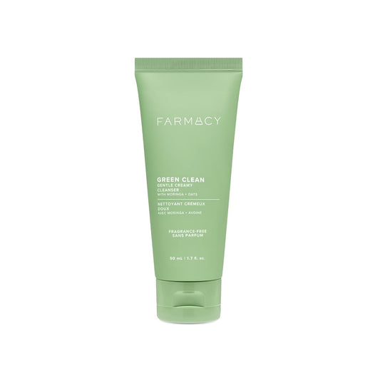 Farmacy Gentle Creamy Face Cleanser - Hydrating Facial Cleanser to Nourish & Help Remove Makeup & Impurities - Enriched with Aloe & Moringa Oil to Soothe, Purify & Refresh Skin (50ml)
