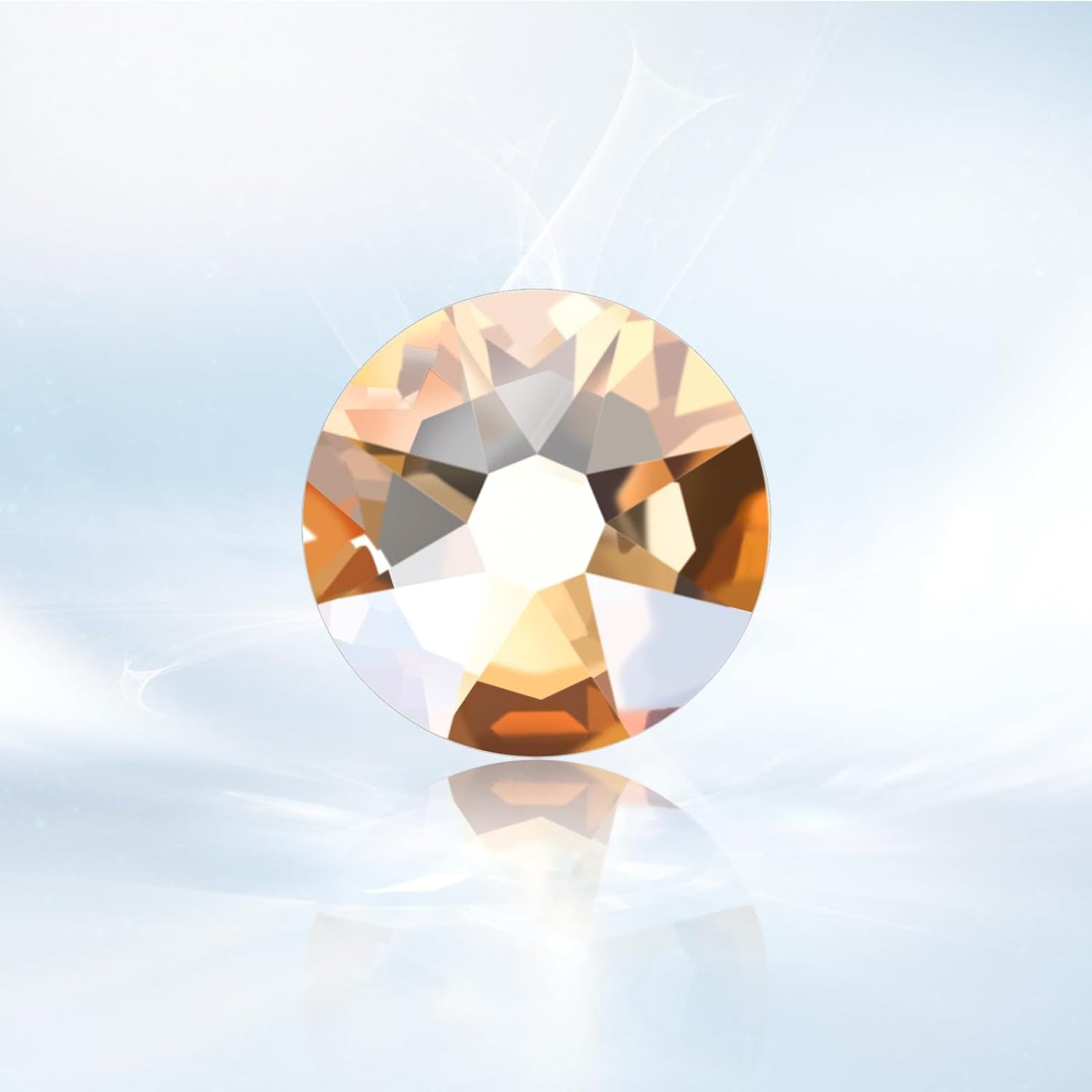 Novani Golden Shadow Rhinestones 1440pcs Flat Back Round Rhinestone Style 2088 Sparkly Crystal Gemstones for Nail Art and Crafting SS20,4.6-4.8mm