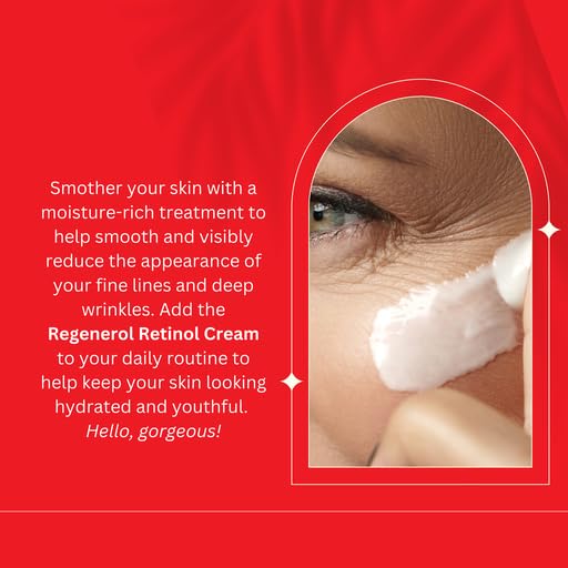 Consult Beaute - Regenerol Retinol Face Cream - Moisture Rich Regenerating Facial Daily Treatment Cream - Visibly Reduce Appearance of Fine Lines and Wrinkles - 1.7 oz.