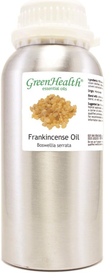 16 fl oz - Frankincense Essential Oil (100% Pure & Uncut), Aluminum Bottle - GreenHealth