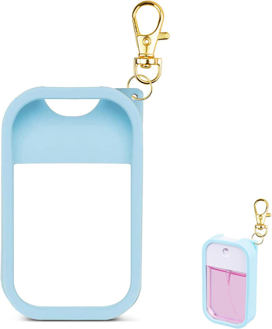 VANEST Silicone Case Compatible with Touchland Hand Sanitizer Spray, Protective Case with Keychain for Spray 1 fl oz