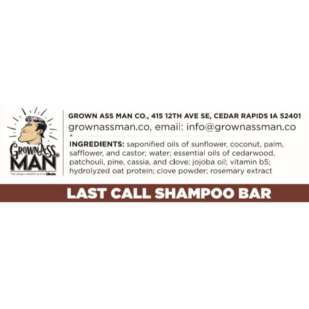 Solid Shampoo Bar Rich Lather 3 in 1: Hair, Beard & Body Wash - Plastic Free & Eco-Friendly, Natural & Organic Clean for All Hair Types, 4oz Bar (Last Call, 6-Pack)
