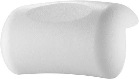 Bath Pillow Bathtub Pillow, Bath Pillows for Tub Head and Neck Support, Waterproof Bath Tub Pillows with Strong Non-Slip Suction Cups, Relaxing Bath Accessories for Soaking, Spa White