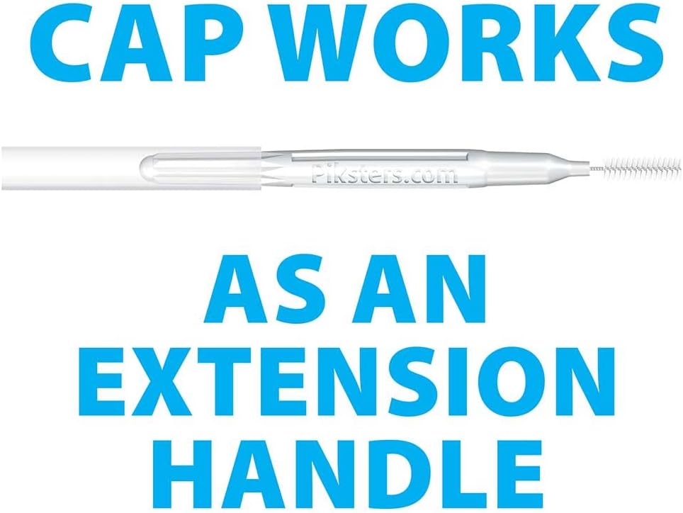 Piksters Interdental Brushes, Size 2, 100 Count (10 x 10 Packs), Interdental Tooth Brush for Extremely Tight and Fine Gaps, Gum Soft Bristles for Plaque Removal, Safe for Braces (100pk)