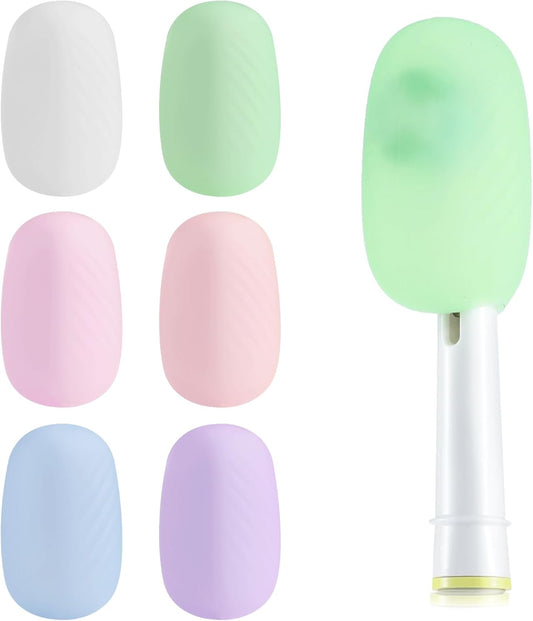 6 Packs Silicone Toothbrush Covers, Caps for Electric & Manual Toothbrush Heads