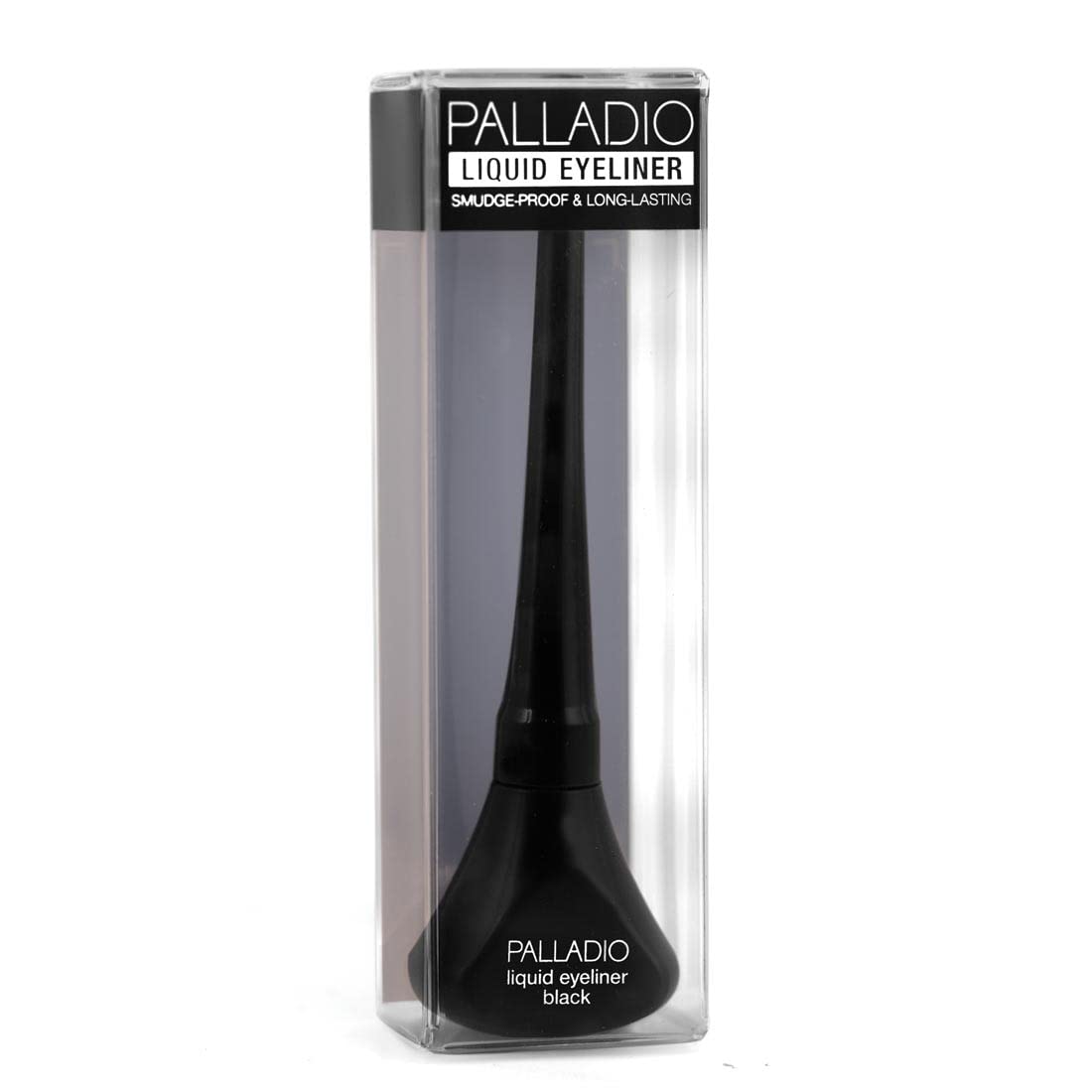 Palladio Liquid Eyeliner, Black, Highly Pigmented, For Intense Eye Definition, Smear-proof Liquid Eyeliner, Includes Easy Grip Wand and Felt Tip Applicator