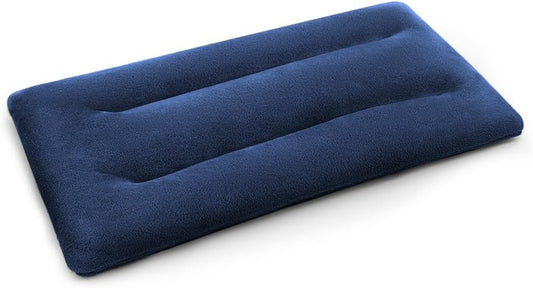 Microwave Heating Pad 6 x 12 Small Heating Pad Microwave, Microwave Bean Bag Heating Pad for Neck and Shoulders, Moist Heat Pack Pillow Warm Compress for Knee, Muscles, Joints, Wrist (Dark Blue)