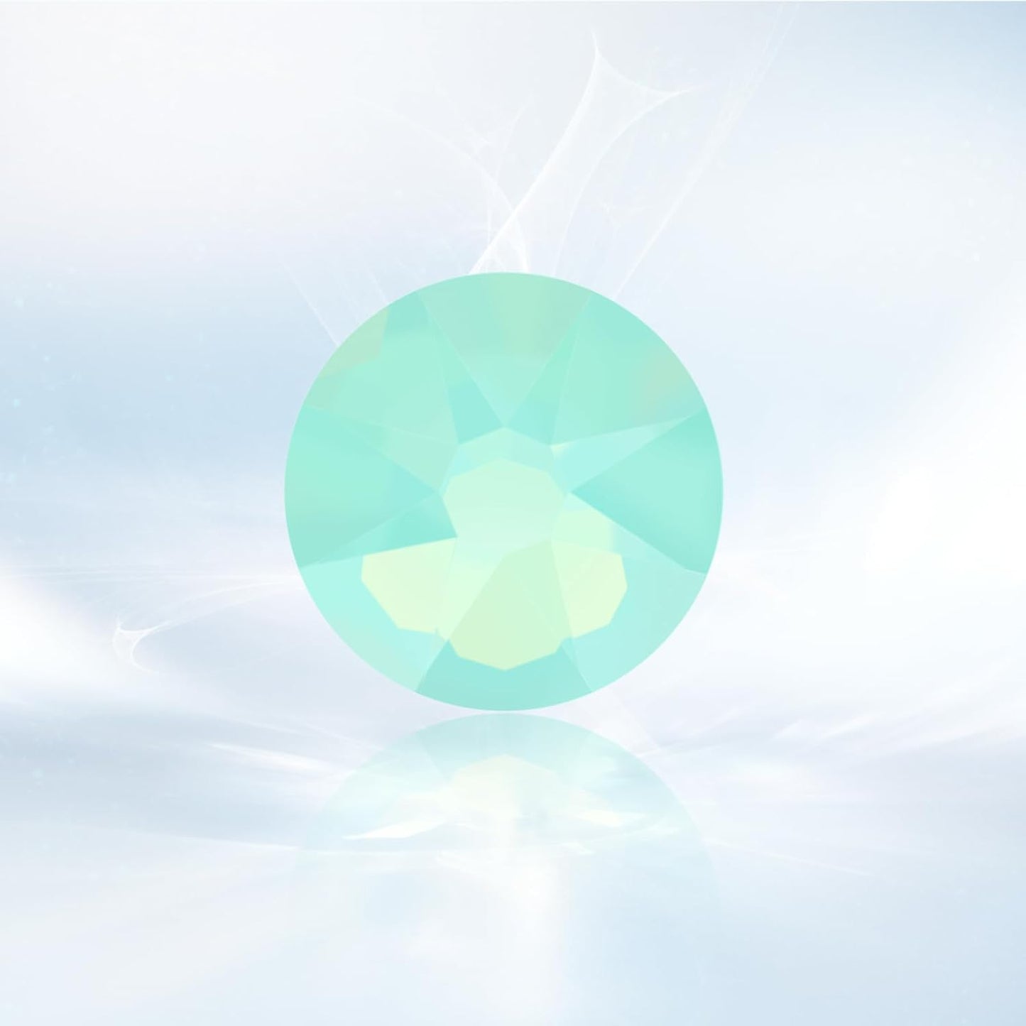 Novani Green Opal Rhinestones 1440pcs Flat Back Round Rhinestone Style 2088 Sparkly Crystal Gemstones for Nail Art and Crafting SS20,4.6-4.8mm