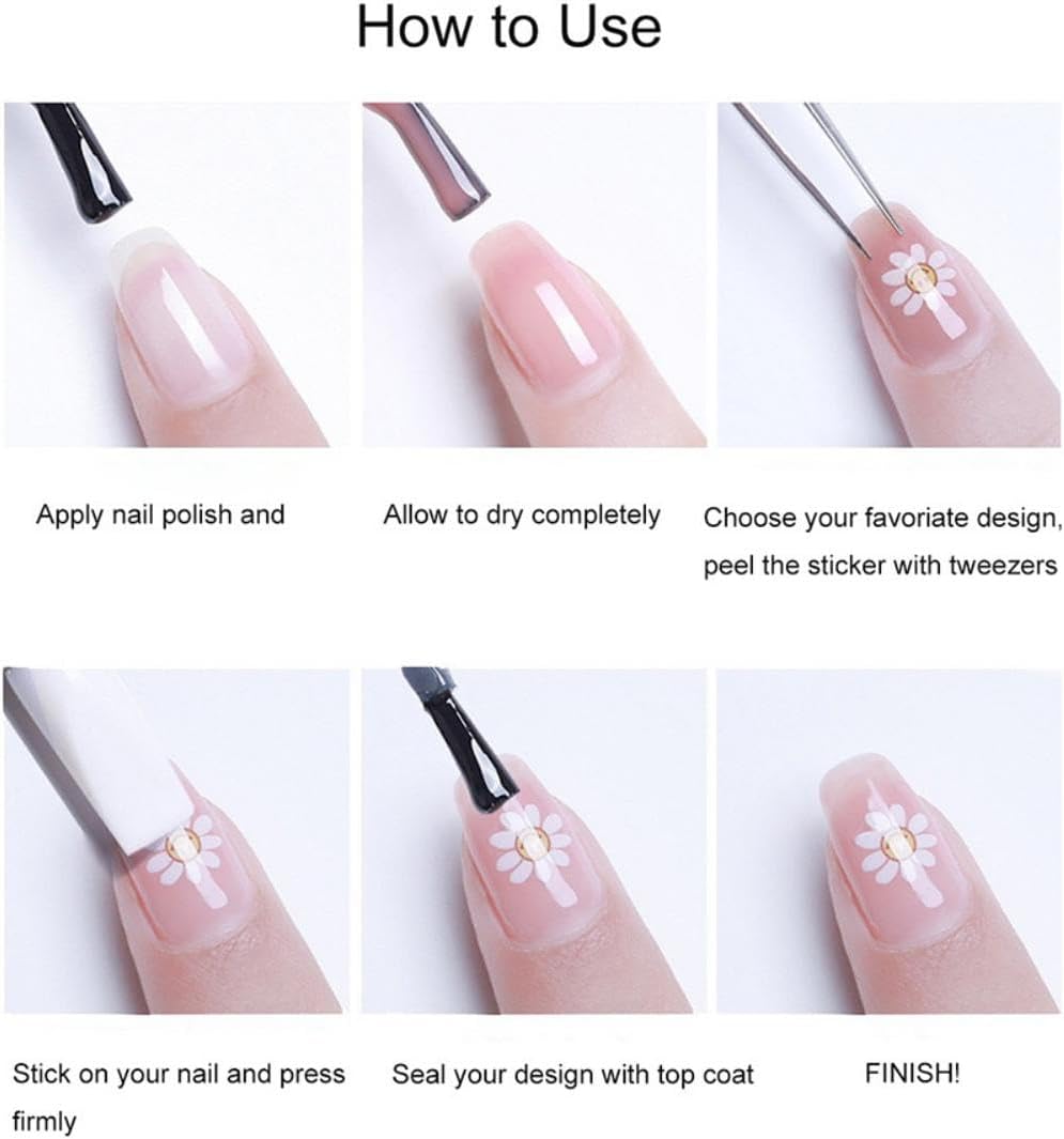 5D Embossed Nail Stickers for Nail Art Bow Nail Art Stickers Silver Nail Decals Self Adhesive Nail Decals Rhinestone Nail Art Design Manicure Supplies Charm for Women Christmas Nail Art Decorations