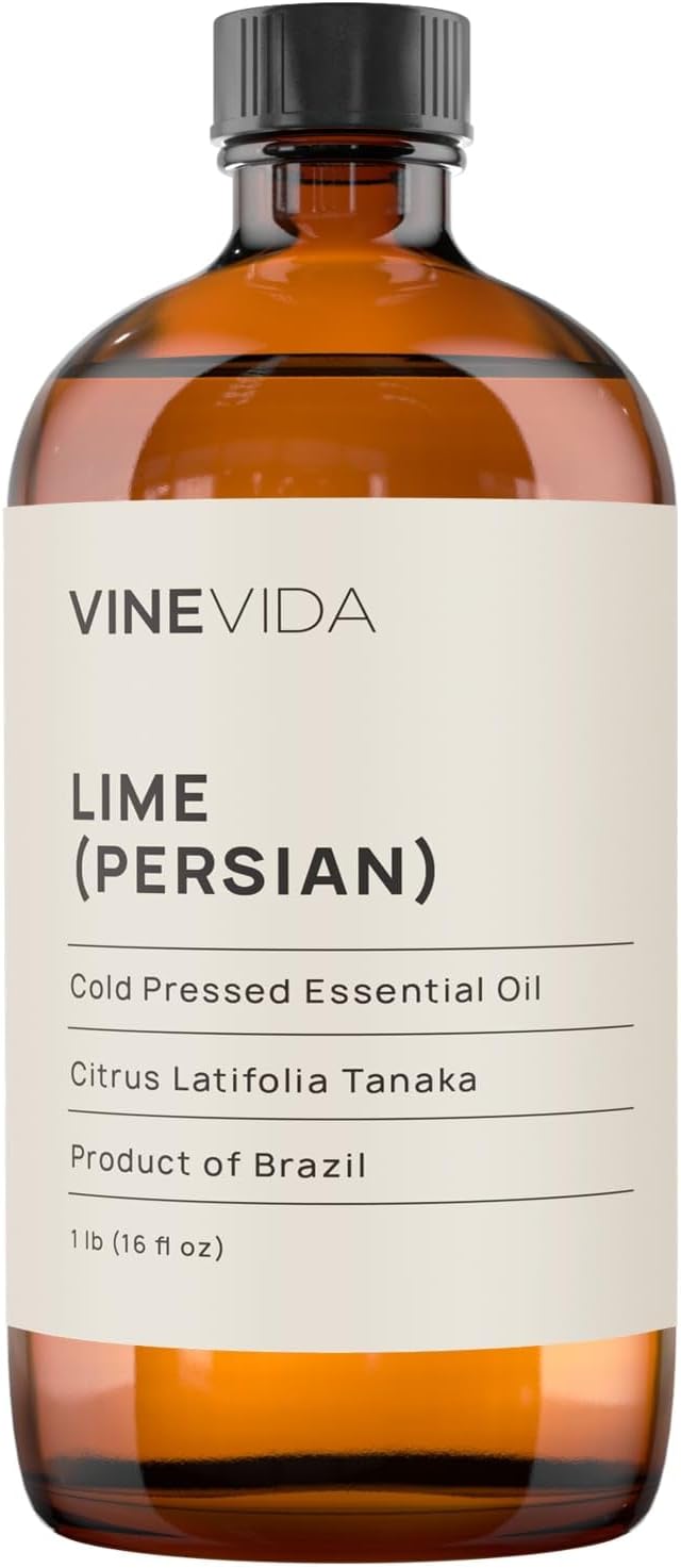 VINEVIDA Lime Essential Oil 16 oz - Pure, Undiluted Lime Oil for Candle Making, Soap Making, and DIY Projects