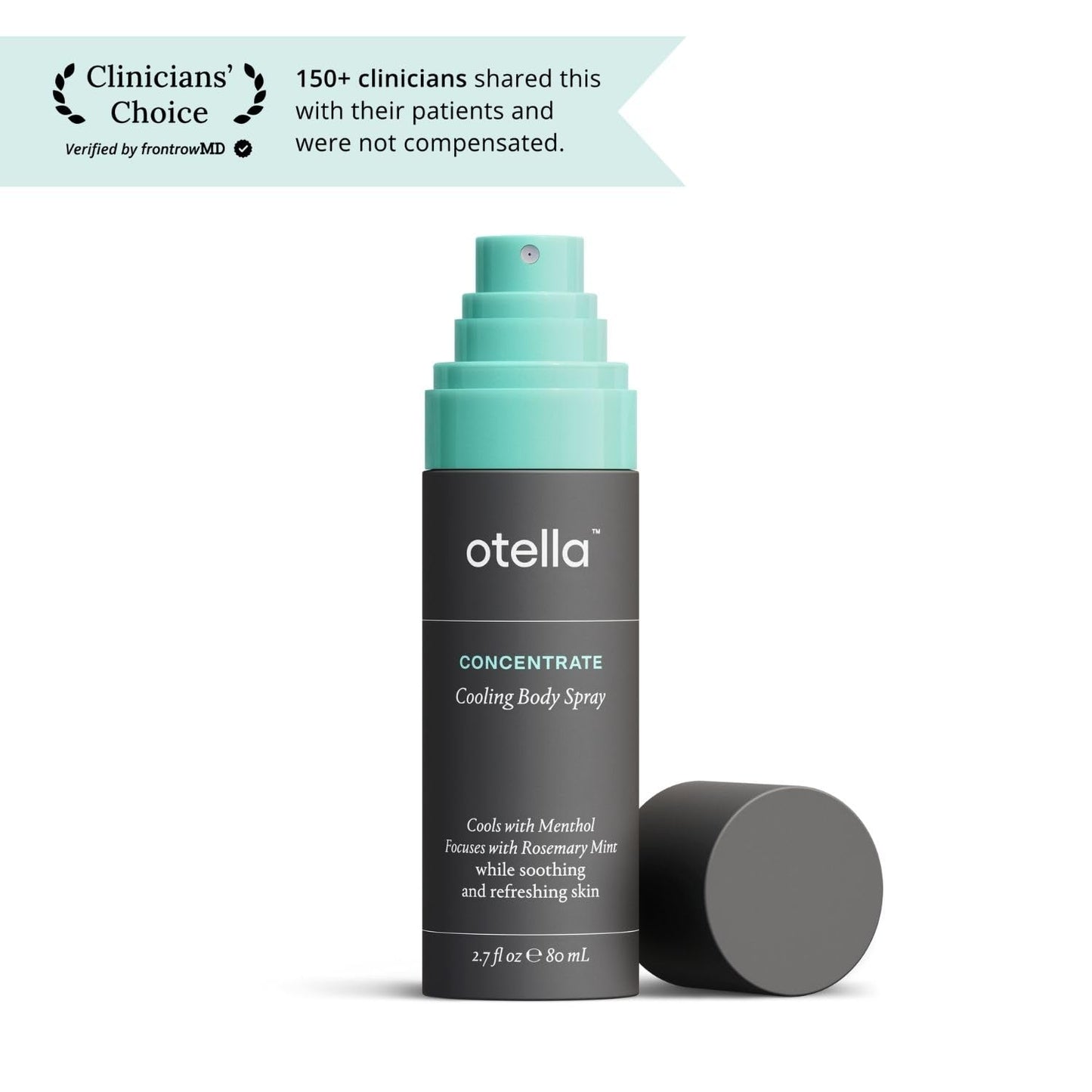 Cooling Body Spray with Menthol and Rosemary Mint, 2.7 oz. | Immediate Heat Relief Lasting 30 Minutes | Anytime Body Cooling | TSA Approved | Gluten Free | Vegan | Paraben Free