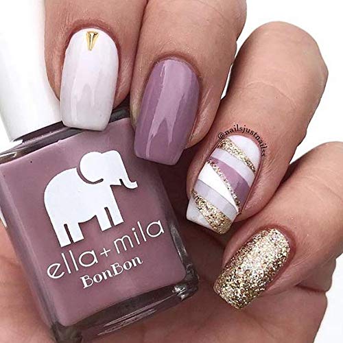 ella+mila Nail Polish, BonBon Collection - Dulce Amor - Long-Lasting & Chip Resistant Formula (0.45 fl oz each)