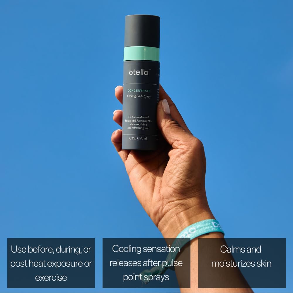 Cooling Body Spray with Menthol and Rosemary Mint, 2.7 oz. | Immediate Heat Relief Lasting 30 Minutes | Anytime Body Cooling | TSA Approved | Gluten Free | Vegan | Paraben Free